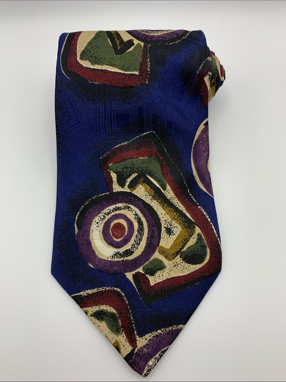 Vintage Christian Dior Abstract Silk Art Tie